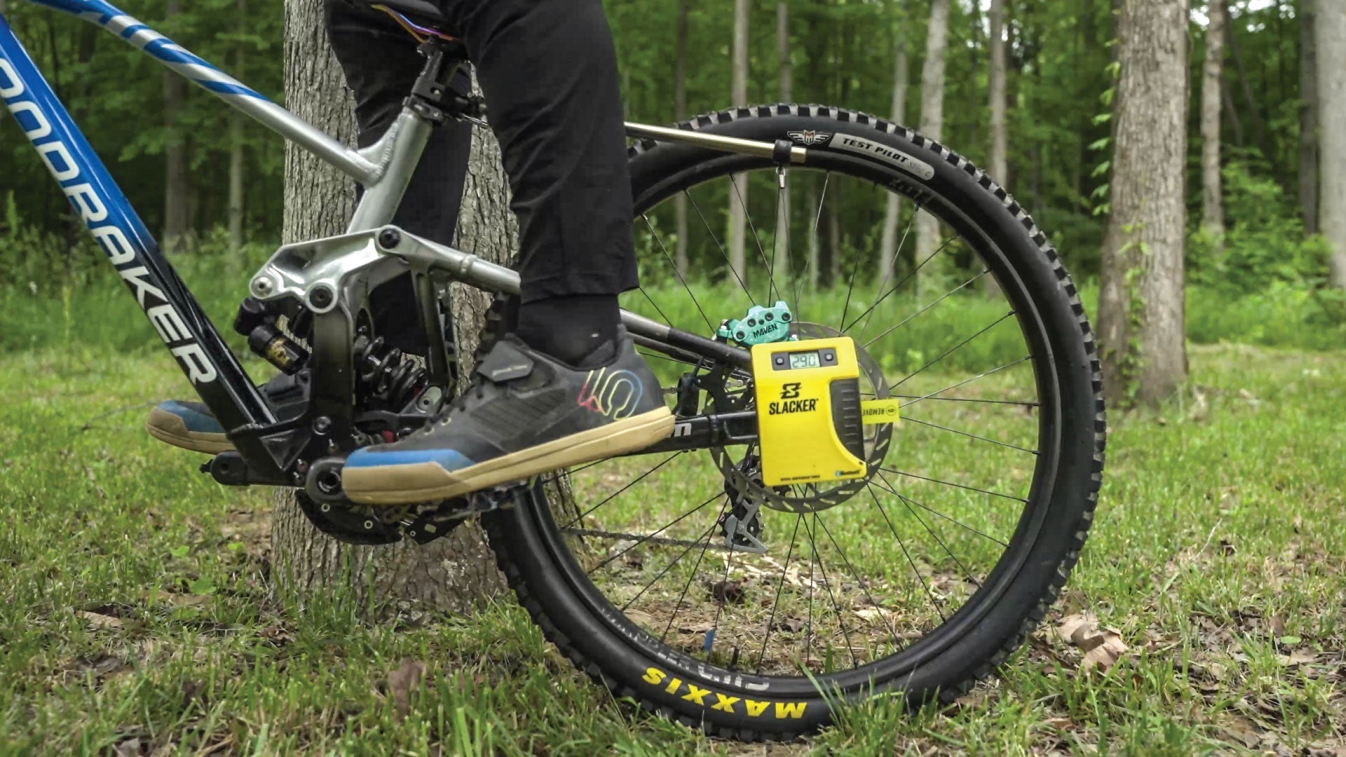 Always measure MTB sag at the axle, not the shock.