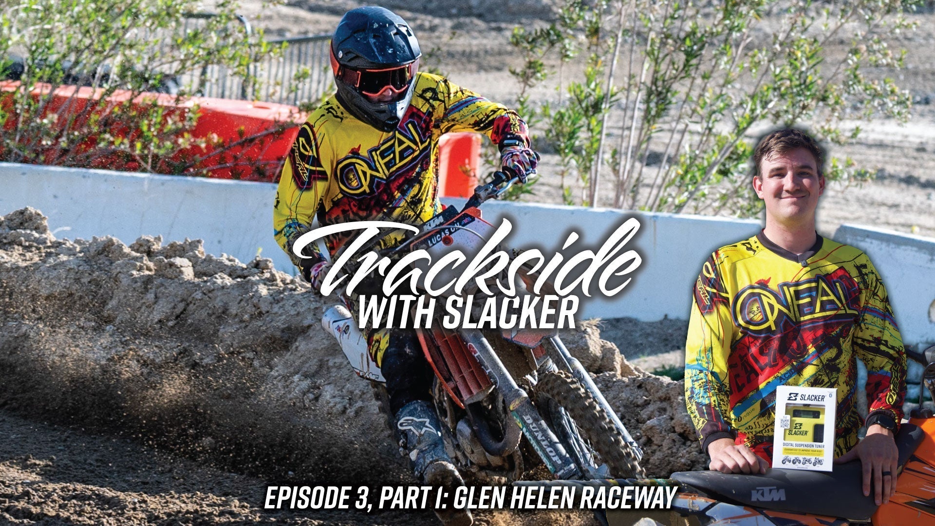 Slacker helping out riders at Glen Helen Raceway.