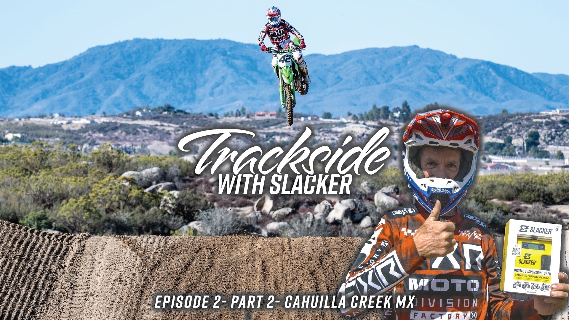 Slacker helping out riders at Cahuilla Creek MX.