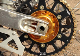 Axle placement also effects rider sag