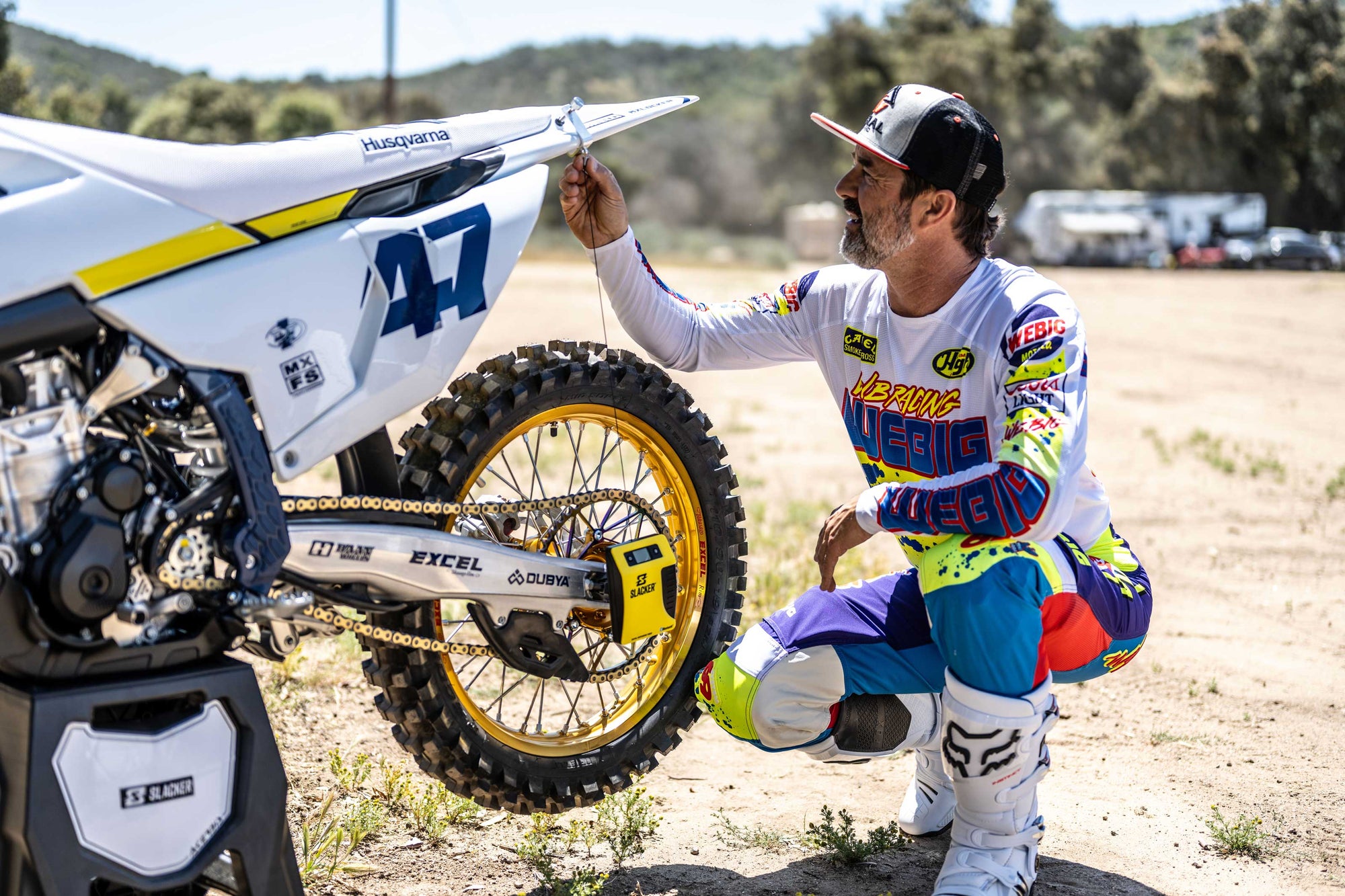 Jeff Emig trusts Slacker to keep his suspension performing perfectly every ride.