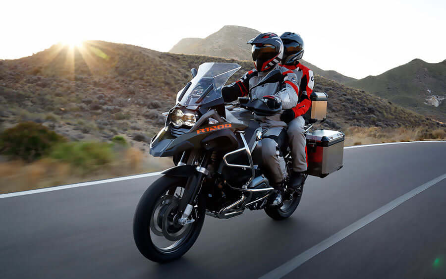 Always adjust suspension when riding 2-up.