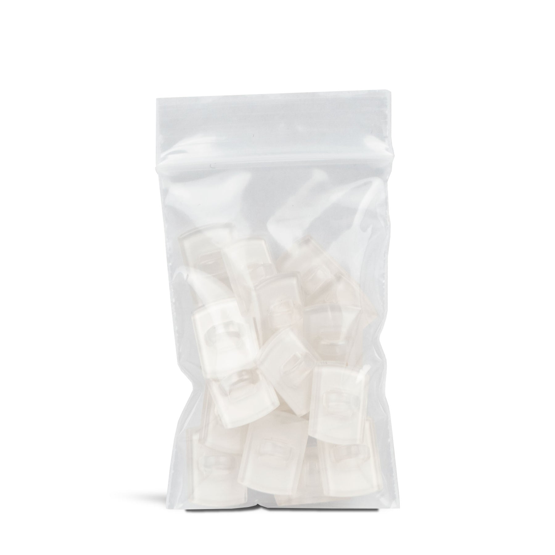 Slacker clear adhesive loops for street bikes and adventure bikes.