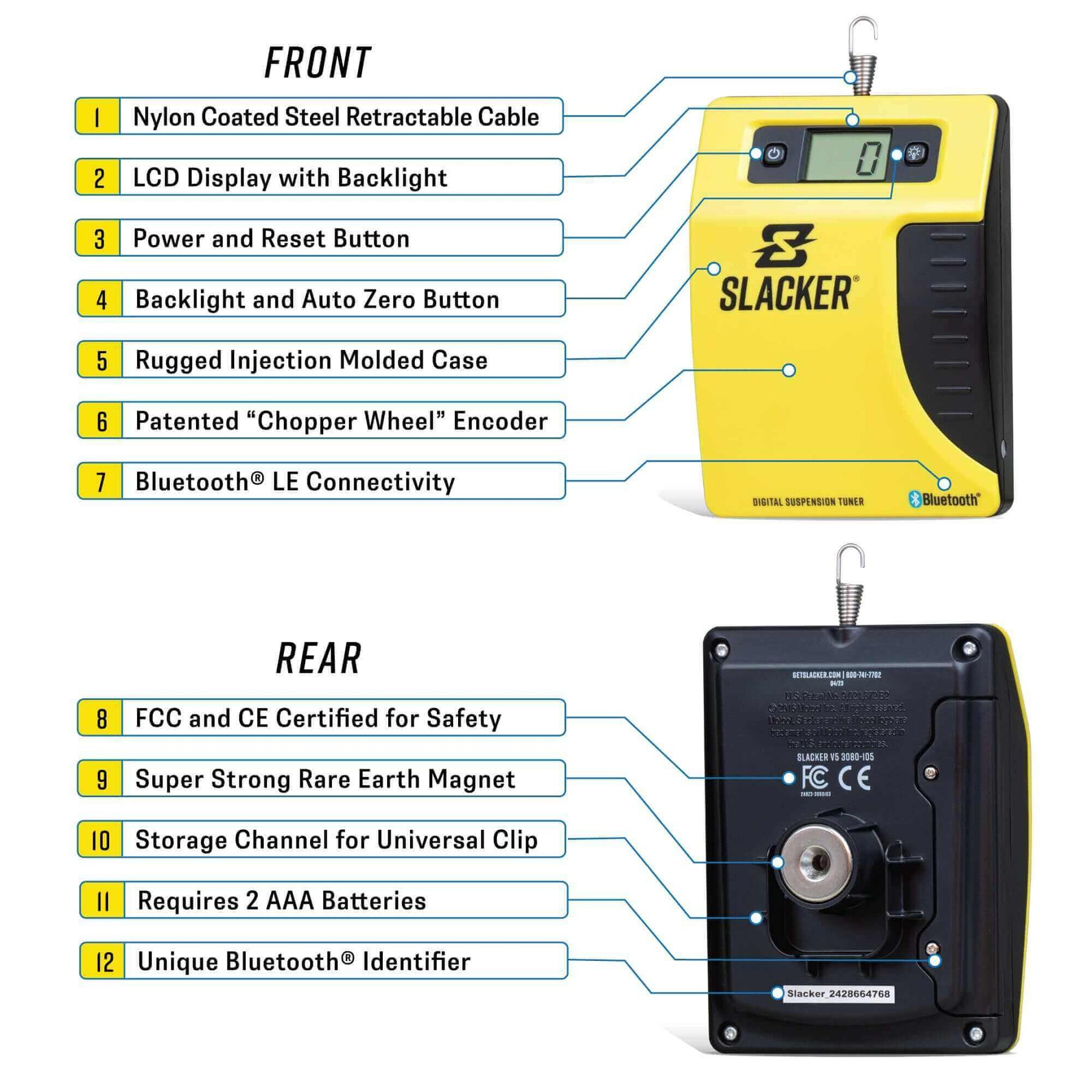 Slacker digital sag scale high lever overview.