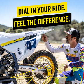 Slacker Sag Tool for motorcycles and mountain bikes.