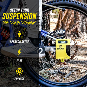 Slacker makes suspension setup quick and easy.