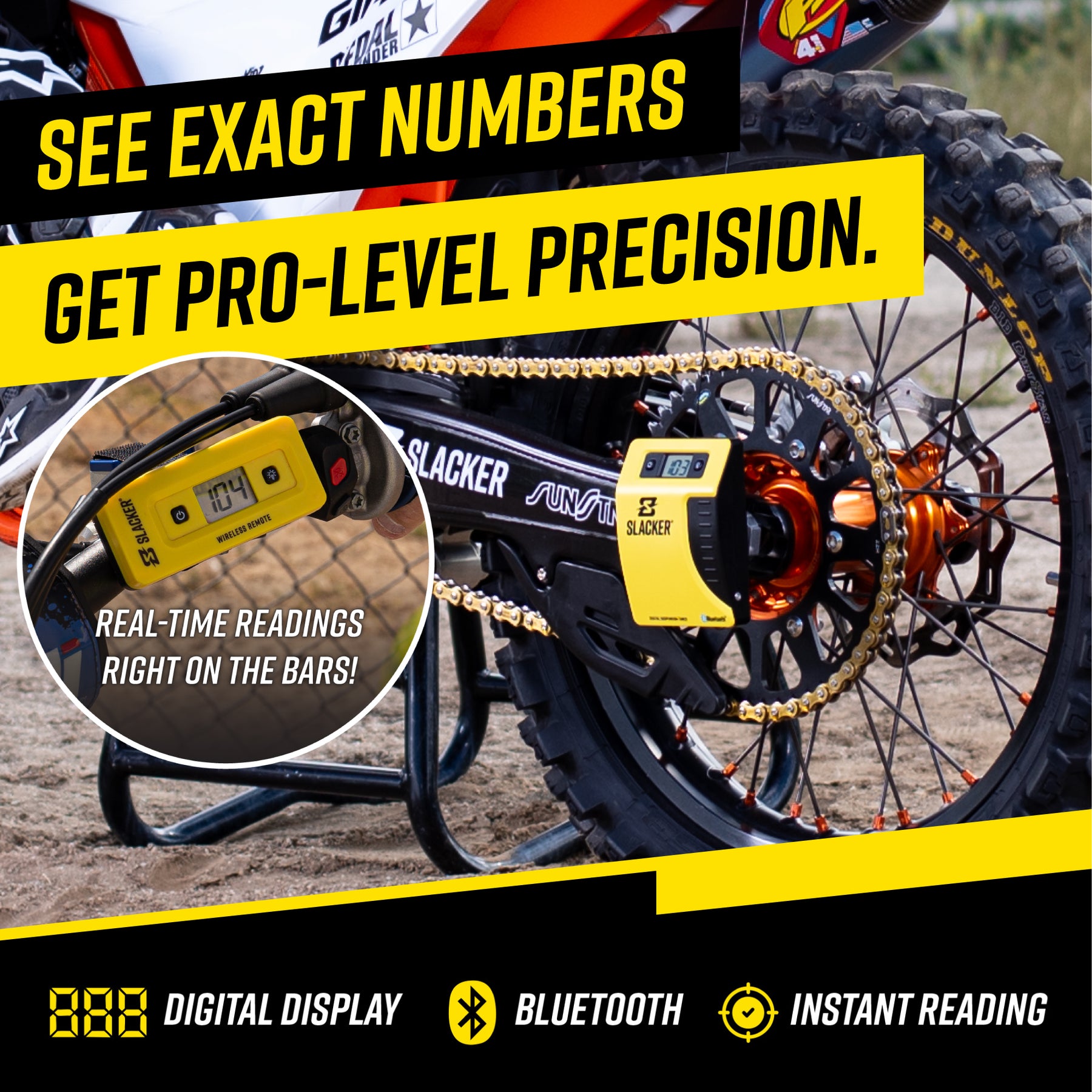 Setup your suspension precisely with no help.
