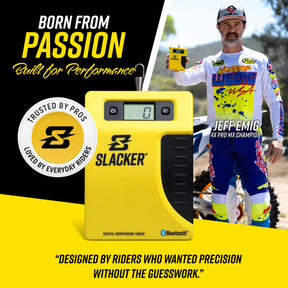 Slacker is born from passion by riders who wanted a precision suspension tool without the guesswork.