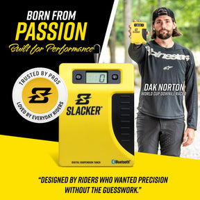 Slacker is born from passion by riders who wanted a precision suspension tool without the guesswork.