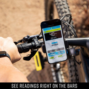 See real-time reading right from the bars.