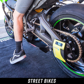 Slacker sag scale for street bikes.