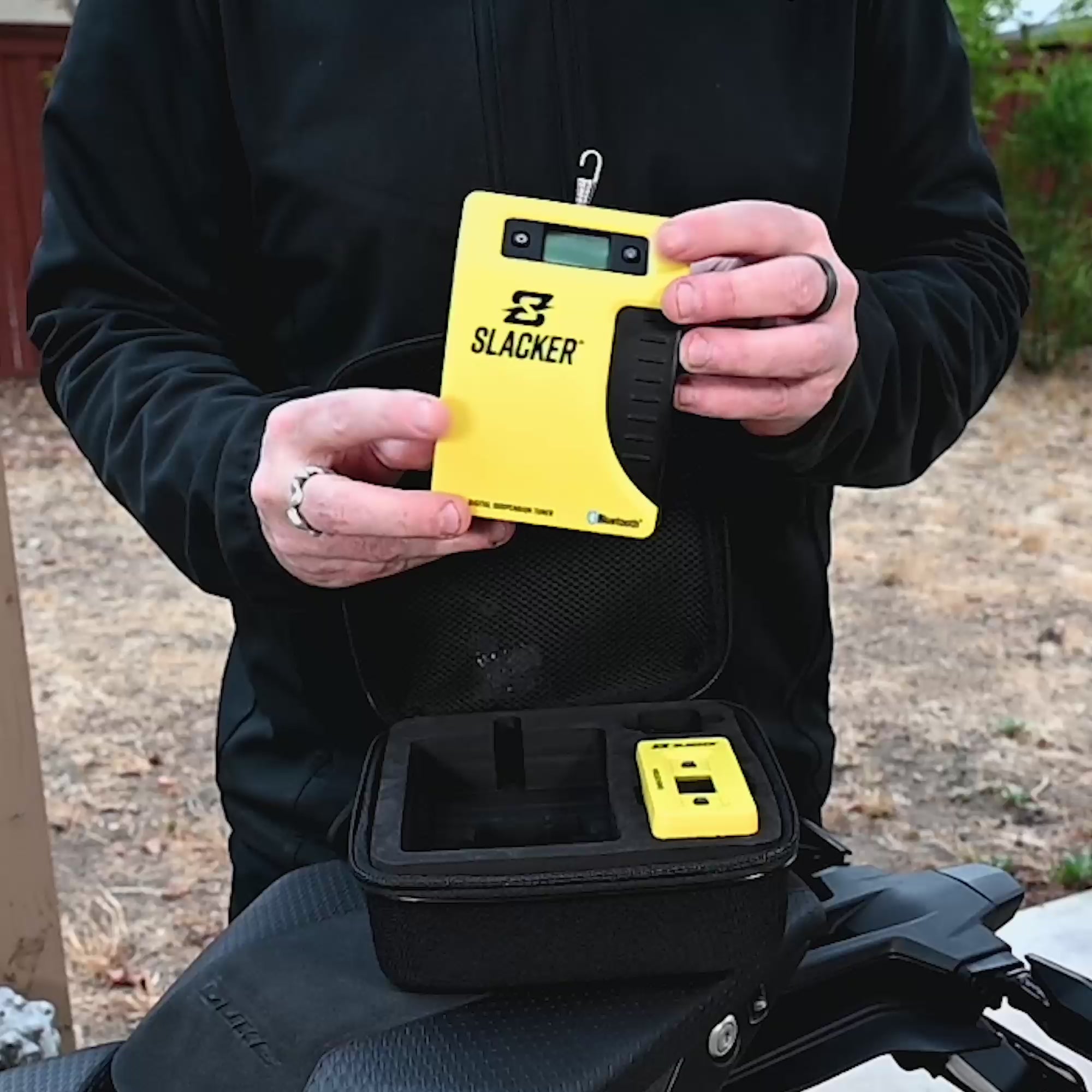 Slacker is the only way to measure the true sag at the axle for MTB.